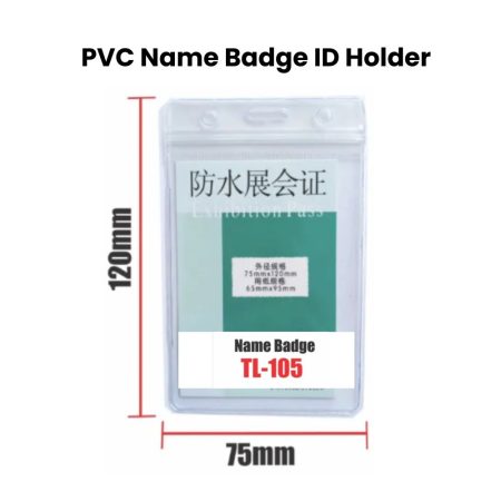 PVC Name Badge ID Holder (10pcs)