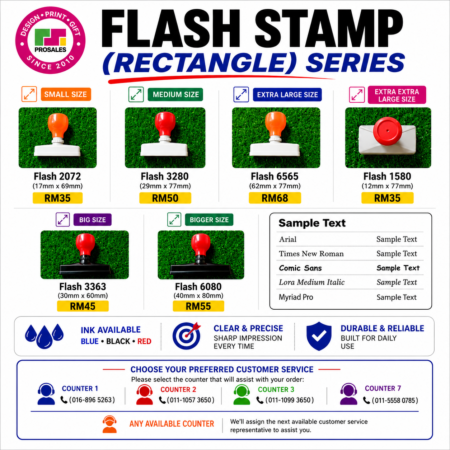 FLASH STAMP RECTANGLE SERIES